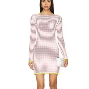 WORN ONCE Guest in Residence Red and White Striped Dress!